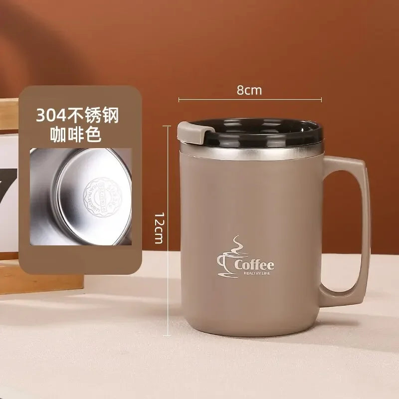New Milk Coffee Cup Stainless Steel Double Wall Thermal Insulated Water Cups and Mugs Metal Coffee Cup Mug Bottle hydro flask MU Group
