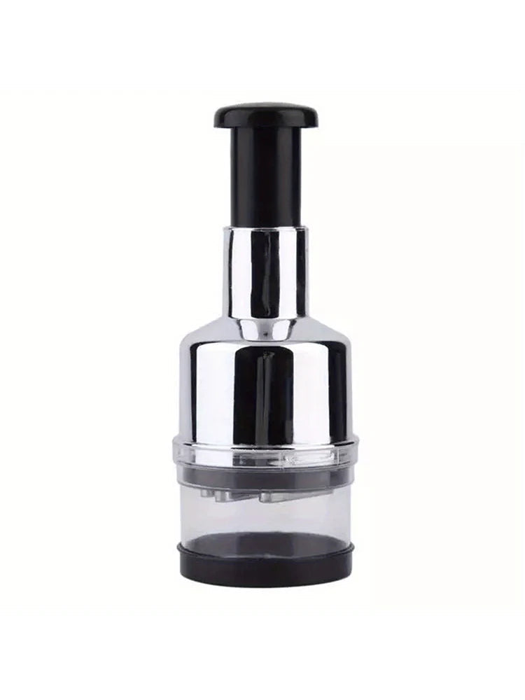 Manual Onion Chopper Stainless Steel Garlic Presser Food Crusher Cutter Meat Mincer Hand Press for Vegetable Kitchen Tool MU Group