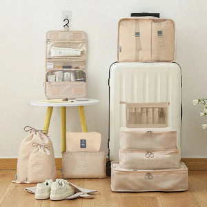 11pcs Travel Set Storage Bags Clothes Digital Toiletries Shoes Organizer bag Student Dormitories Clothing Sorting Bags Packing Cubes MU Group