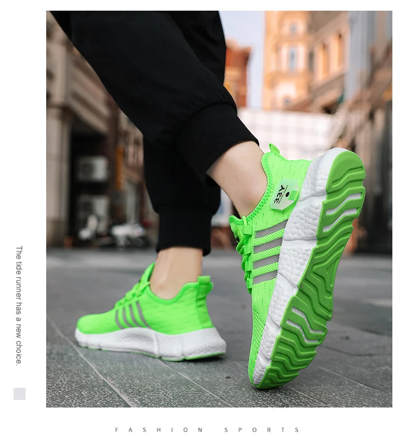 Breathable Mesh Men Shoes Trendy Lightweight Walking Flats Plus Size Male Tennis Sneakers Outdoor Running Fitness Shoes 2024 MU Group