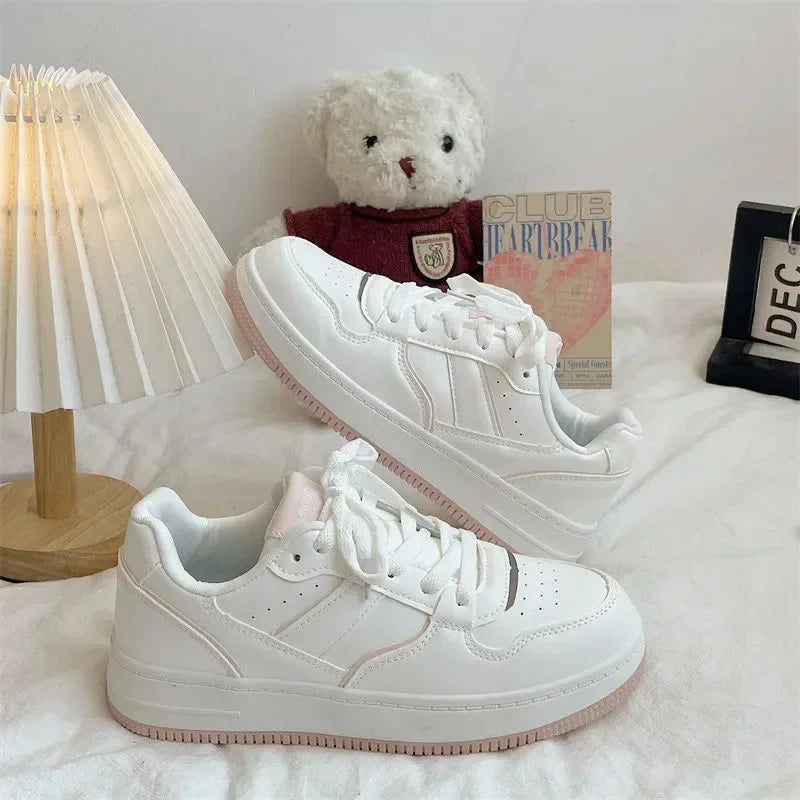 New 2025 Woman Tennis Sneakers Fashion Comfort  Sports Board Shoes Casual Academy Style Little White Shoes Female Spring autumn MU Group