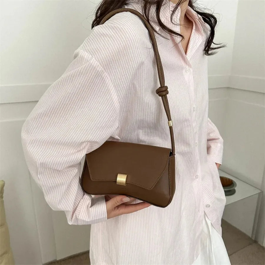 New fashion senior sense of shoulder bag temperament retro underarm bag oceanic girl generous shoulder crossbody female bags MU Group