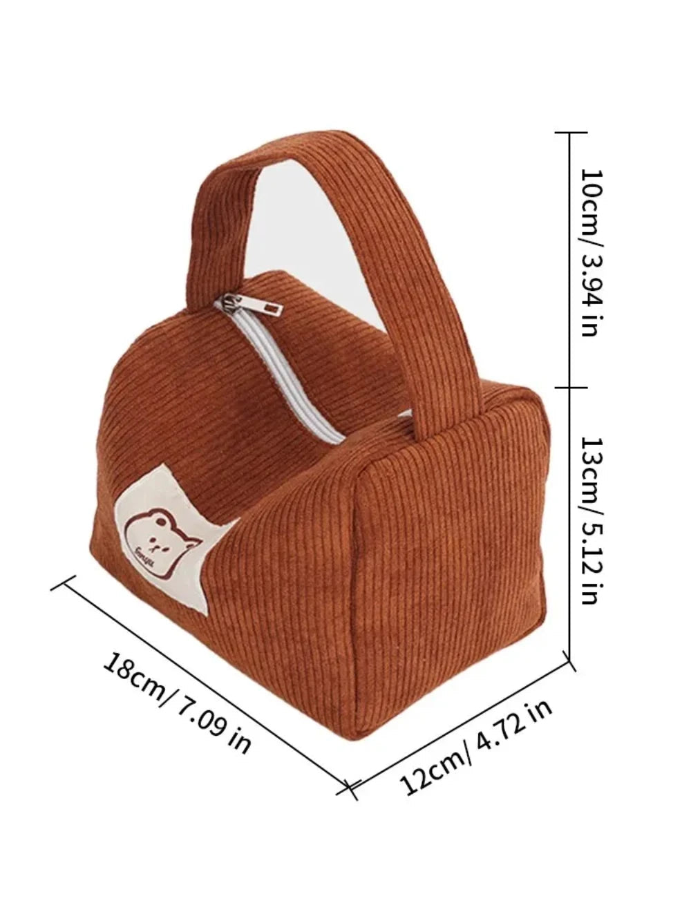 Cosmetic Bags for Women Plush Cute Handbag Summer Fashion Soft Comfortable Large Capacity Trendy Handbag for Women With Handle MU Group