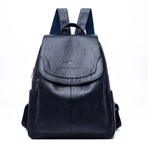 Genuine Women Leather Backpack Fashion Female Shoulder Bag Sac a Dos Ladies Bagpack Mochilas School Bags For Teenage Girls 2024 MU Group