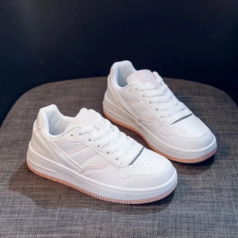 New 2025 Woman Tennis Sneakers Fashion Comfort  Sports Board Shoes Casual Academy Style Little White Shoes Female Spring autumn MU Group