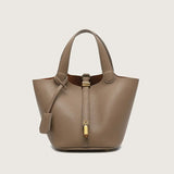 New lychee patterned bucket bag, women's handbag, Picotin bag MU Group