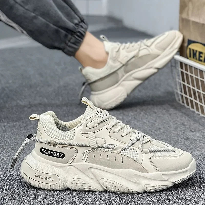 Fashion Men Sneakers Spring Breathable Comfort Air Cushion Running Shoes Outdoor Non Slip Wear-resistant Walking Shoe Zapatillas MU Group