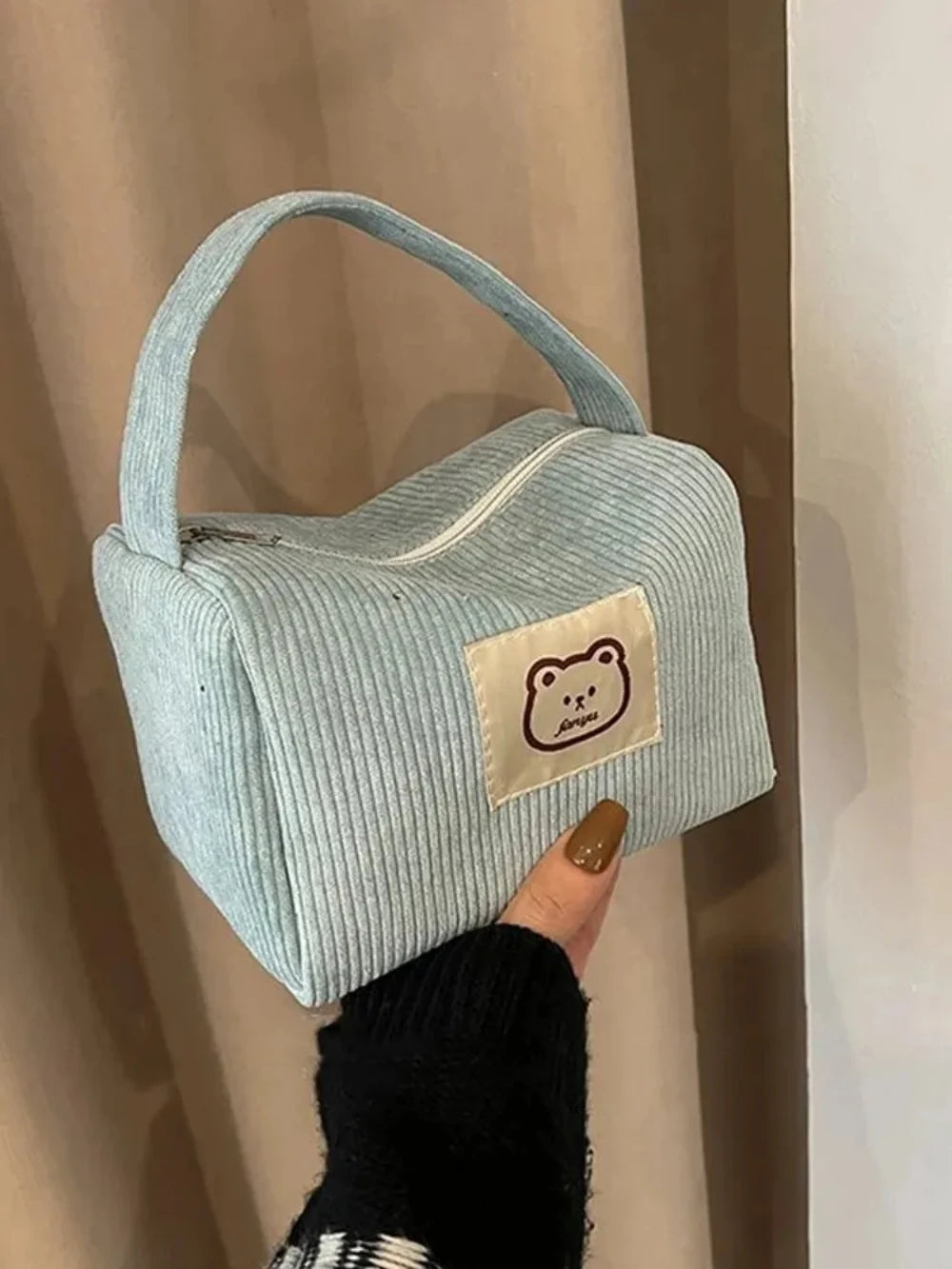 Cosmetic Bags for Women Plush Cute Handbag Summer Fashion Soft Comfortable Large Capacity Trendy Handbag for Women With Handle MU Group