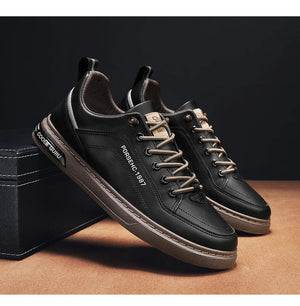 2025 New Trendy Versatile Cloth Shoes Men's Spring New Breathable White Shoes Men's Sports and Leisure Board Shoes Trendy Shoes MU Group