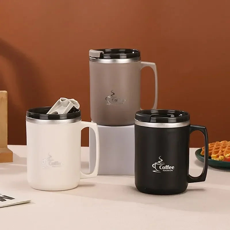 New Milk Coffee Cup Stainless Steel Double Wall Thermal Insulated Water Cups and Mugs Metal Coffee Cup Mug Bottle hydro flask MU Group