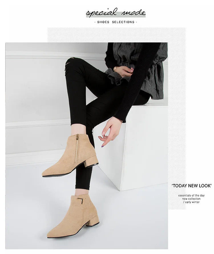Winter Shoes Women Boots Fashion Waterproof Booties Plus Size Comfortable Soft Bottom Female Platform Shoes Black Botas De Mujer MU Group
