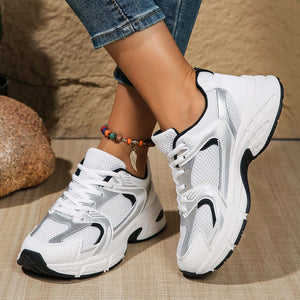 New Running Shoes Men's Breathable Sneakers Summer Light Mesh Air Cushion Women's Sneakers Outdoor Lace-up Training Shoes MU Group