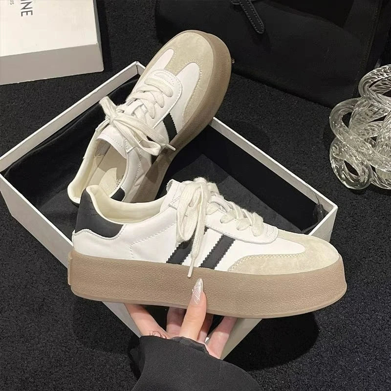 New Design Fashion Casual Shoes Outdoor Lace Up Sneakers for Women Female Comfortable Versatile Sport Shoes Vulcanize Shoes MU Group