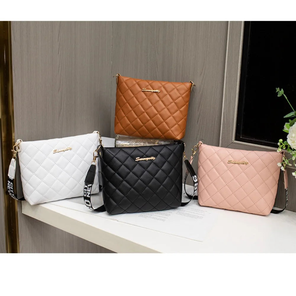 Small Messenger Bag For Women Trend Lingge Embroidery Female Shoulder Bags Fashion Chain Ladies Crossbody Purse MU Group