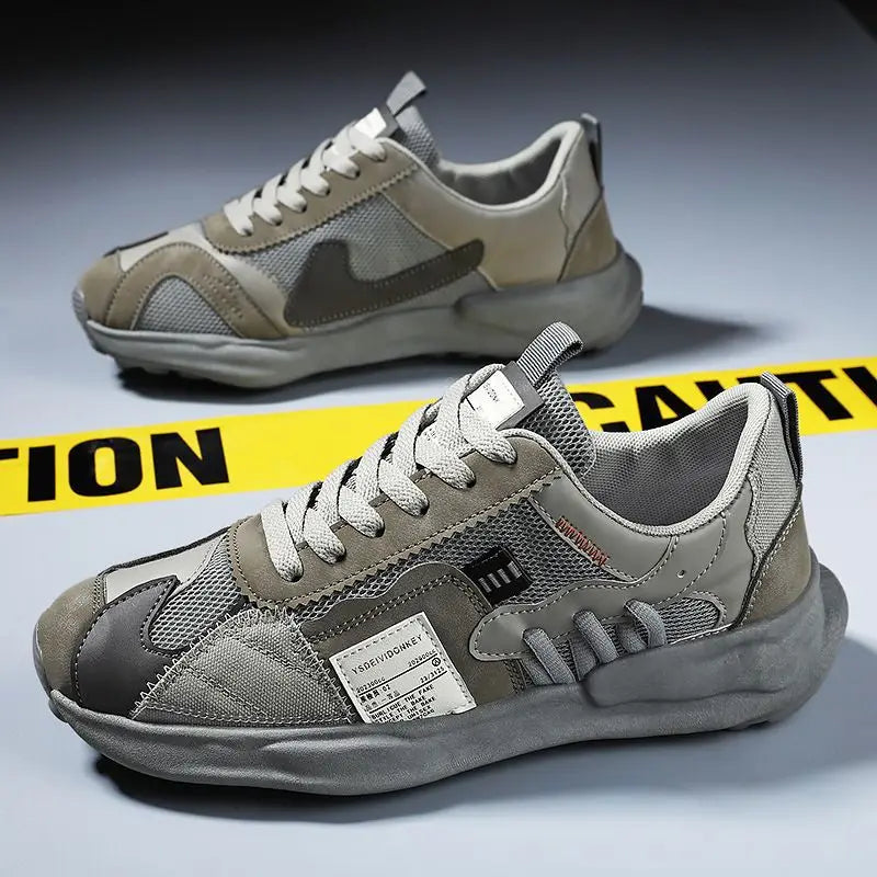 Summer new mesh breathable shoes Casual Versatile Men's Sneakers Shoe Outdoor fashion Shoes Lace Up Male Flats Tenis Zapatos MU Group