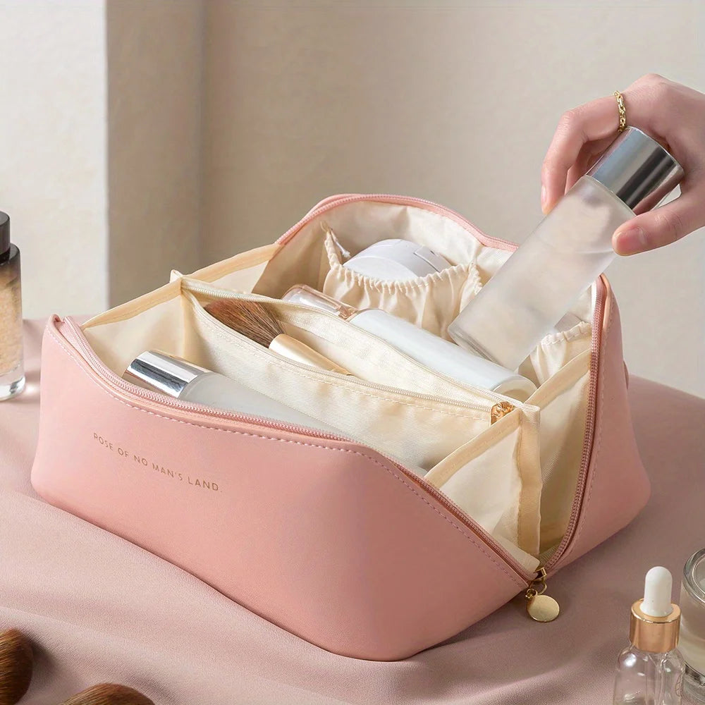 Makeup Organizer Female Toiletry Kit Bag Make Up Case Storage Pouch Luxury Lady Box, Cosmetic Bag, Organizer Bag For Travel Zip MU Group