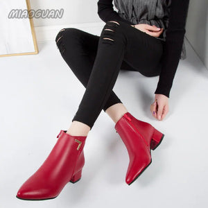 Winter Shoes Women Boots Fashion Waterproof Booties Plus Size Comfortable Soft Bottom Female Platform Shoes Black Botas De Mujer MU Group