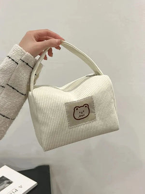 Cosmetic Bags for Women Plush Cute Handbag Summer Fashion Soft Comfortable Large Capacity Trendy Handbag for Women With Handle MU Group