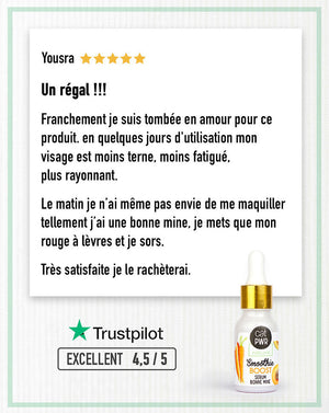 SMOOTHIE BOOST Sérum de Nuit Bonne Mine à l'huile d'Abricot & Carotte | UrbanK URBANK
