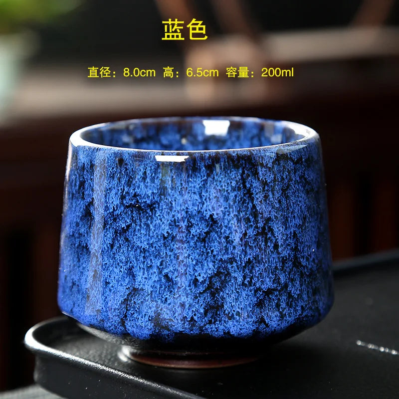 Ceramic Cup Vintage Coarse Pottery Coffee Cup Household drinking single cup cooking tea cups around the stove MU Group