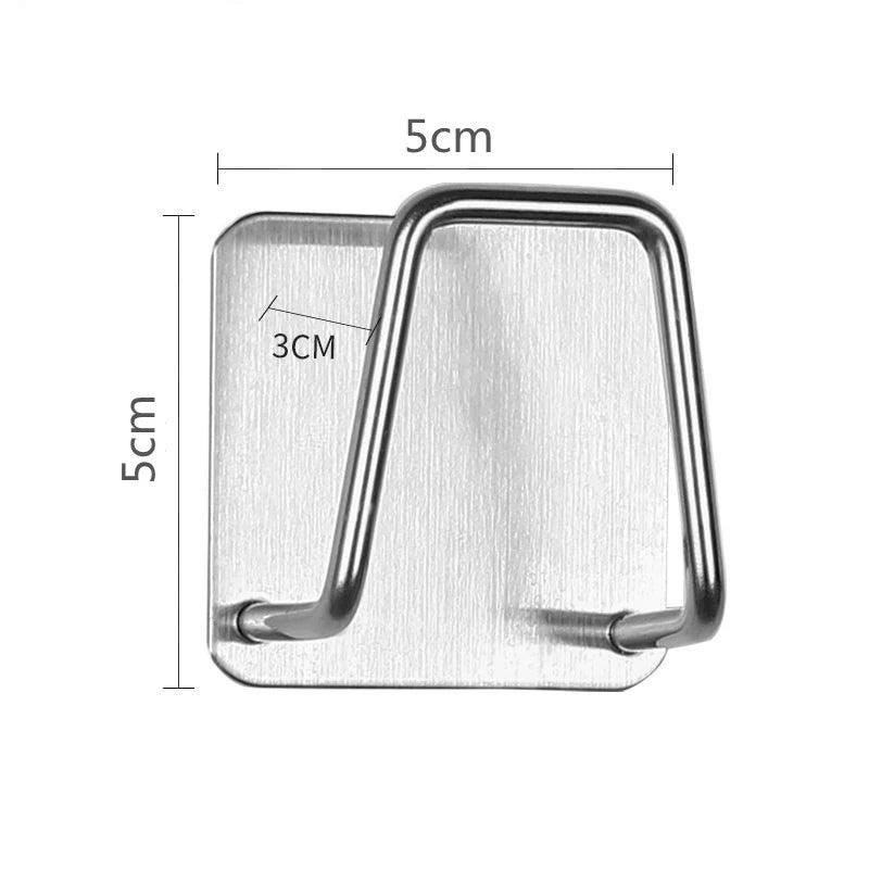 Stainless Steel Sink Sponge Rack For Sponge Steel Wire Ball Draining Paste The Inner Wall Of The Sink Kitchen Supplies MU Group