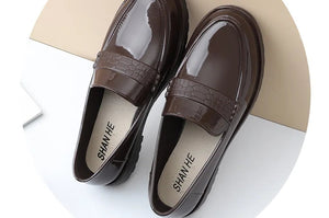 Women's New Low Heel Shallow Rain Shoe Soft Sole Non Slip Slip On Round Toe Lightweight Waterproof Kitchen Work Shoe Loafer Shoe MU Group