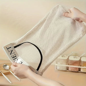 1-5pcs Space-Saving Wall-Mounted Organizer for Plastic Bags Reusable Elastic Mesh Storage Rack for Kitchen Clothes Bags MU Group