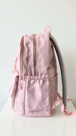 Sac à dos scolaire casual multicolore – orné d’un accessoire à l’avant Pour Elle