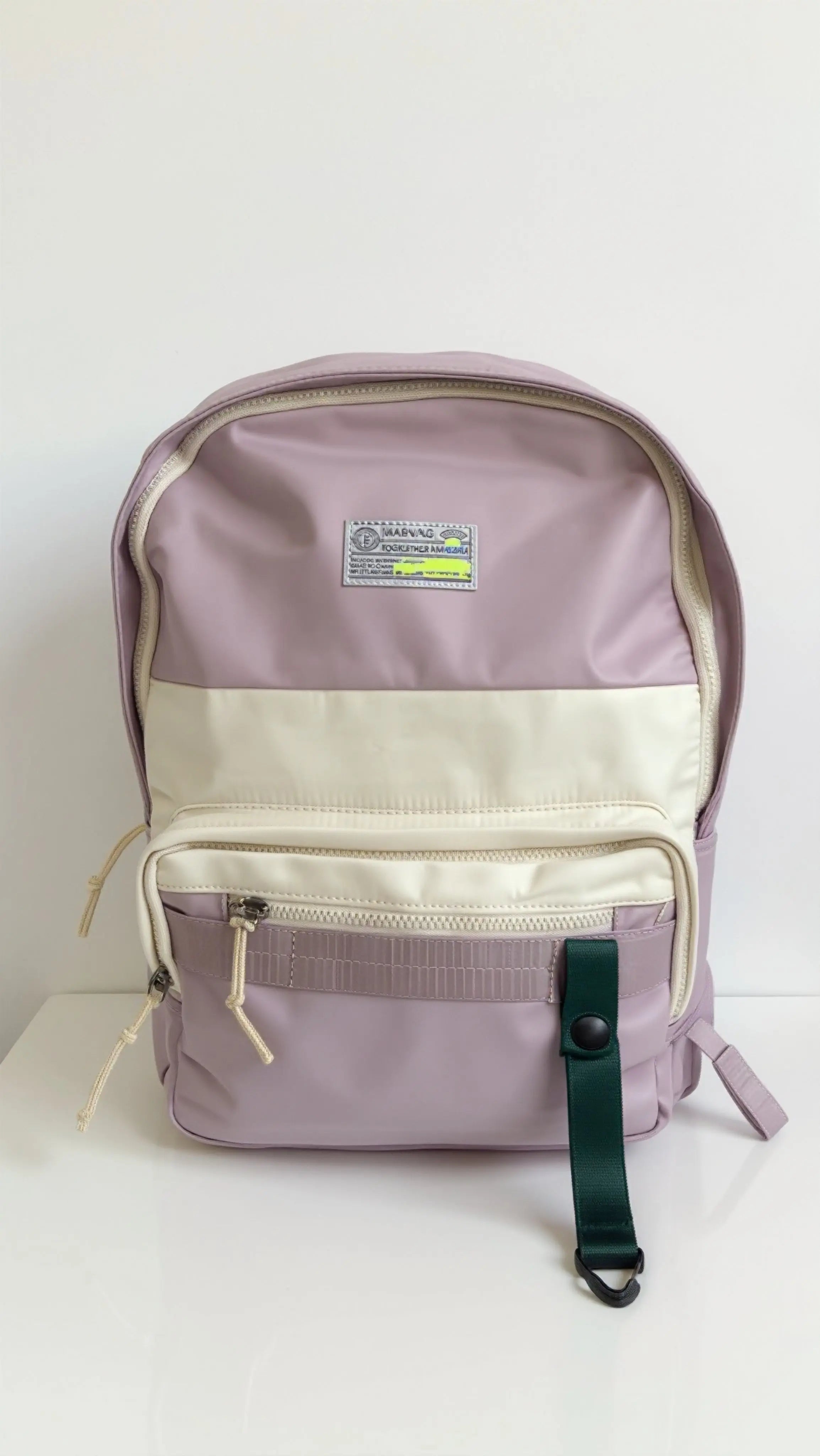 Sac à dos scolaire simple aux couleurs combinées, usage polyvalent Pour Elle