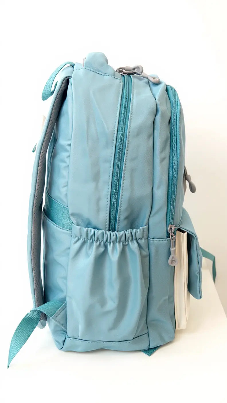 Sac à dos scolaire casual multicolore – orné d’un accessoire à l’avant Pour Elle