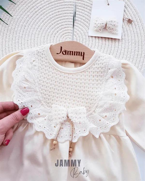 amelia buckle lace robe detailed jumpsuit set - Justyol