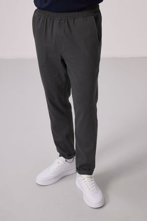 vert standart fit dokuma hafif esnek chino pantolon - 82175 - Justyol