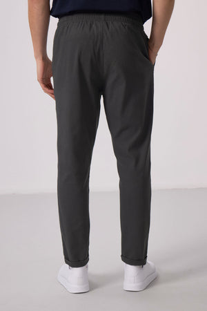 vert standart fit dokuma hafif esnek chino pantolon - 82175 - Justyol