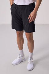 polyester ince yumuşak standart fit erkek taytli şort - 81287 - Justyol