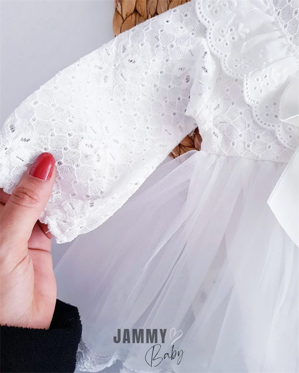 arya dantelli bodysuit elbise-beyaz