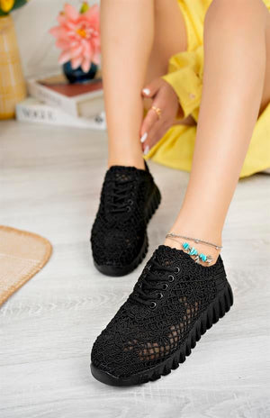 aymood örgü desenli sneakers - Justyol