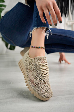 aymood örgü desenli sneakers - Justyol