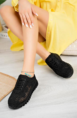 aymood örgü desenli sneakers - Justyol