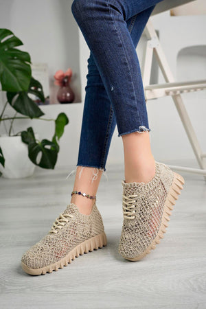 aymood örgü desenli sneakers - Justyol