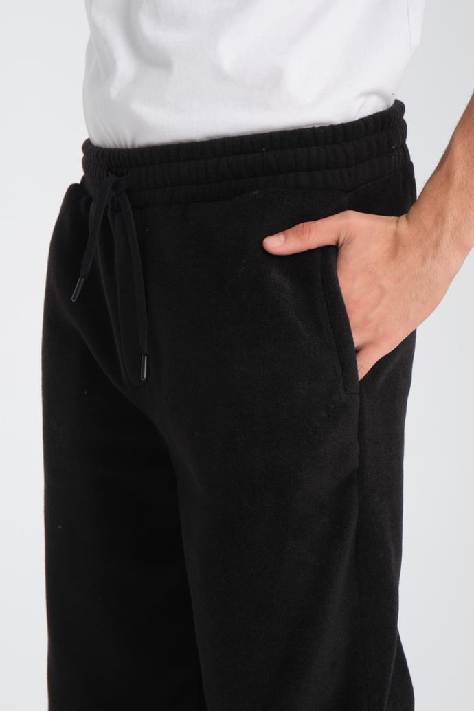 Baggy Kalıp Polar Kumaş Jogger Pantolon - Justyol