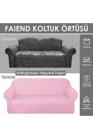 balpeteği 3 kişilik vizon lastikli kanepe örtüsü | lastikli koltuk örtüsü | koltuk kilifi - Justyol