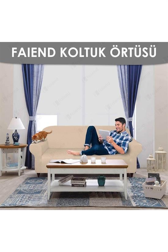 balpeteği 3 kişilik vizon lastikli kanepe örtüsü | lastikli koltuk örtüsü | koltuk kilifi - Justyol