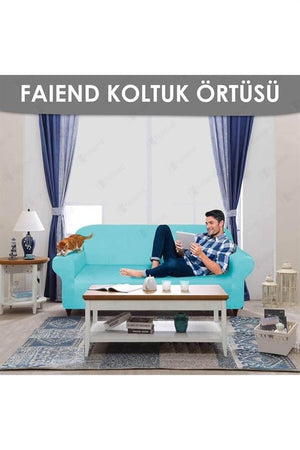 balpeteği 3 kişilik vizon lastikli kanepe örtüsü | lastikli koltuk örtüsü | koltuk kilifi - Justyol