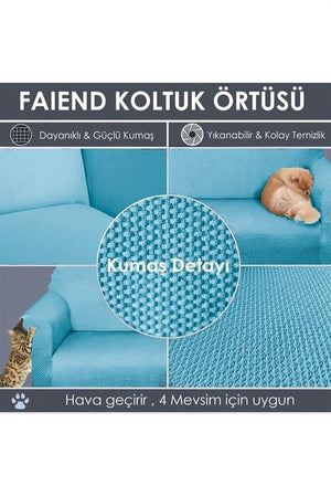 balpeteği 3 kişilik vizon lastikli kanepe örtüsü | lastikli koltuk örtüsü | koltuk kilifi - Justyol