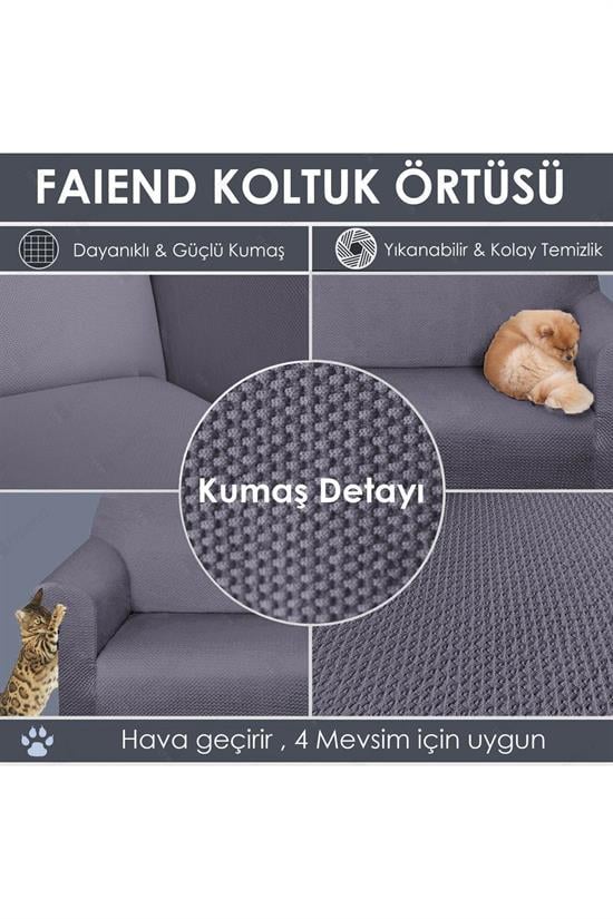 balpeteği 3 kişilik vizon lastikli kanepe örtüsü | lastikli koltuk örtüsü | koltuk kilifi - Justyol