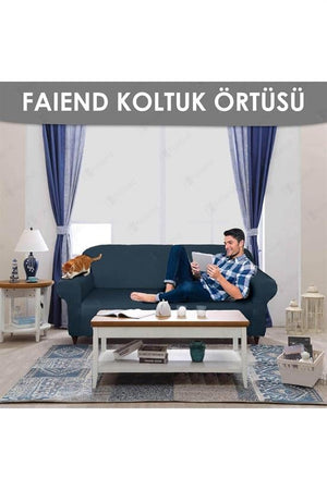 balpeteği 3 kişilik vizon lastikli kanepe örtüsü | lastikli koltuk örtüsü | koltuk kilifi - Justyol
