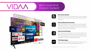 TV Hisense 32″ HD Vidaa, interface rapide et qualité audio-vidéo agréable. Digitronics