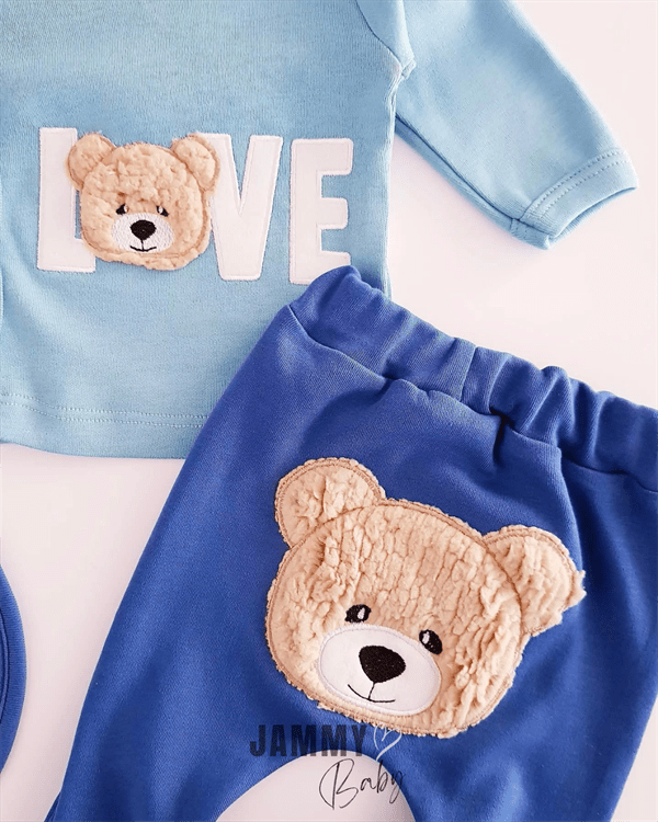 bear love 5 parça yenidoğan set - Justyol