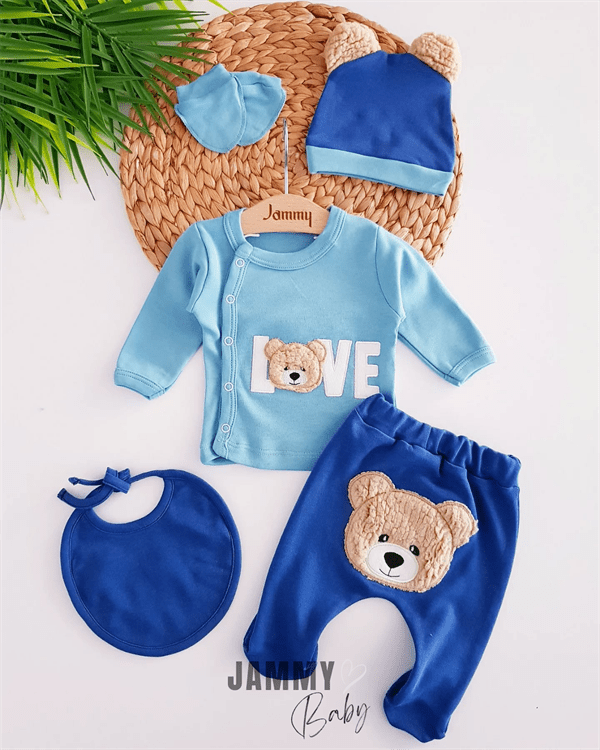 bear love 5 parça yenidoğan set - Justyol