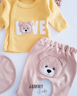 bear love 5 parça yenidoğan set - Justyol